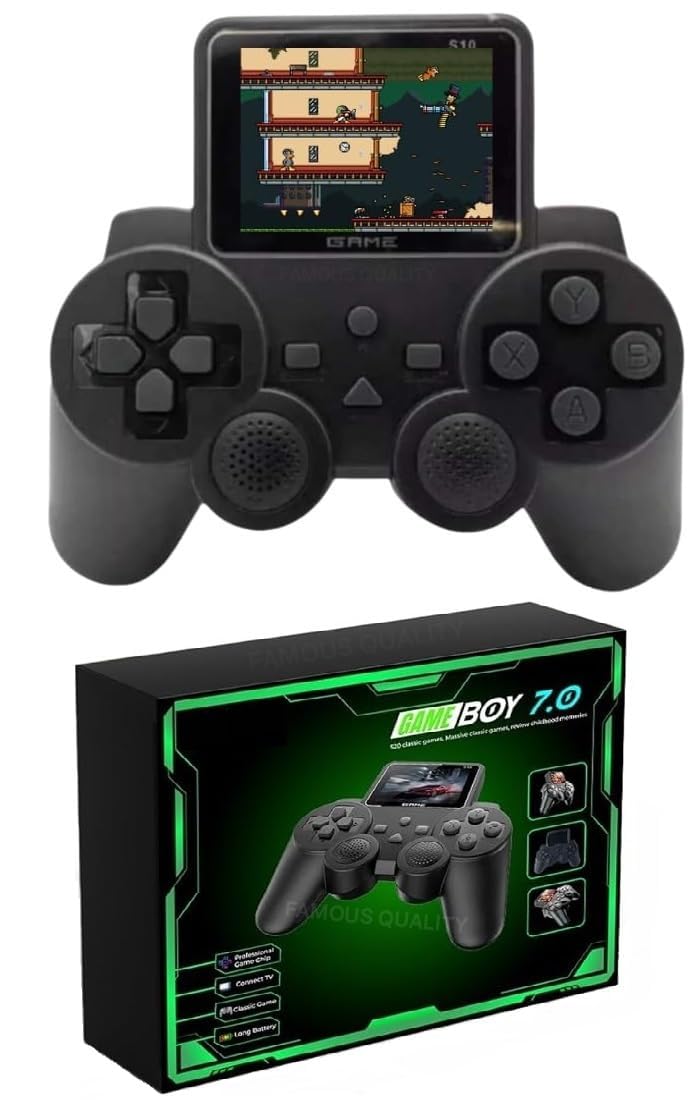 4NEwBiES Video Games For Kids 500 in 1 Controller Gamepad Video Game, Retro Gaming Console, Gameboy Age 7, Digital Game Player, Pocket Gamer, Handheld Gaming Console