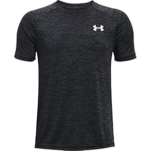 Under Armour Boys Tech 2.0 Short-sleeve T-shirt , Black (001)/White , Large