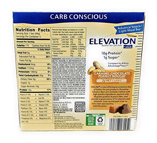 Barritas proteicas Elevation Millville 2 Pack 1.4oz miniatura 2