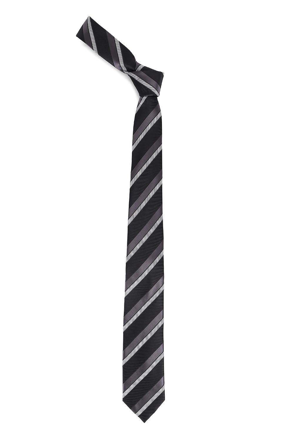 louis philippe Men Black Print Tie-picture-52