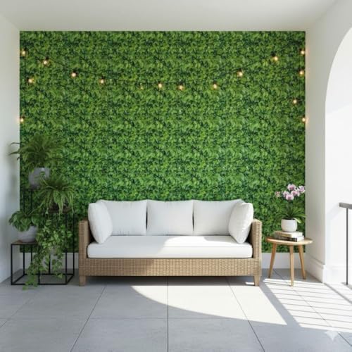 Papel de Parede Autocolante Folhas Verdes, 5m x 45cm, Decorativo ...
