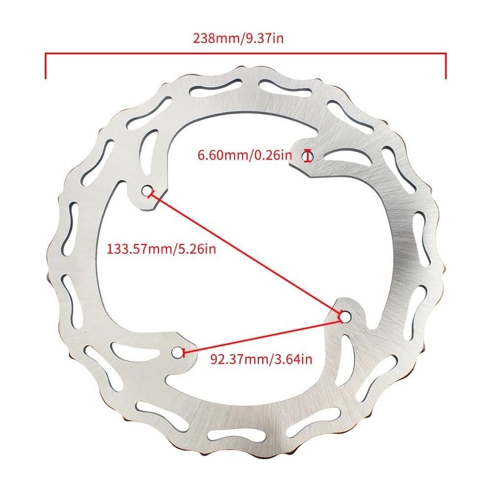 Per CRF 250 450 CR125R CR250R Dischi freno per motocicletta