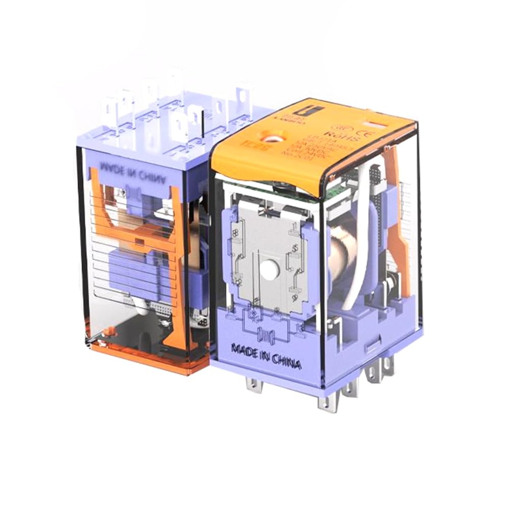 Jnchdghwa As Shown J21a Intermediatei Relay Dc24v 2No+2Nc Mini General 8Pin Relay Intermediatei Relay