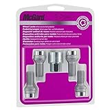 Parafuso Antifurto Mcgard original Kit de Roda c/porca chave segredo importado contra roubo e remoção resistente cromado homologado montadoras (28018)