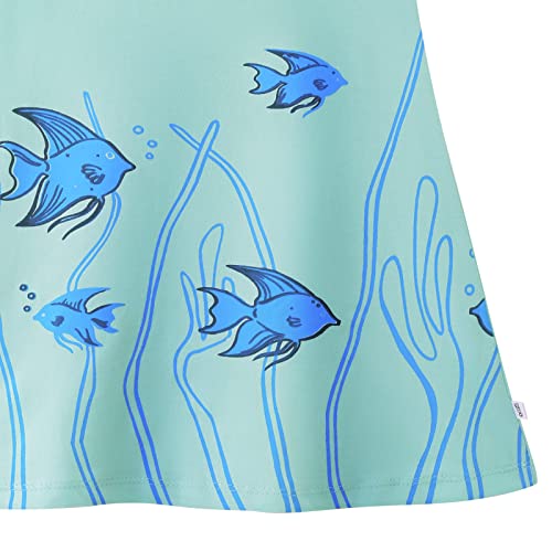 Image of YouGotPlanB 100% Cotton Printed Above Knee Length Dress for Girls