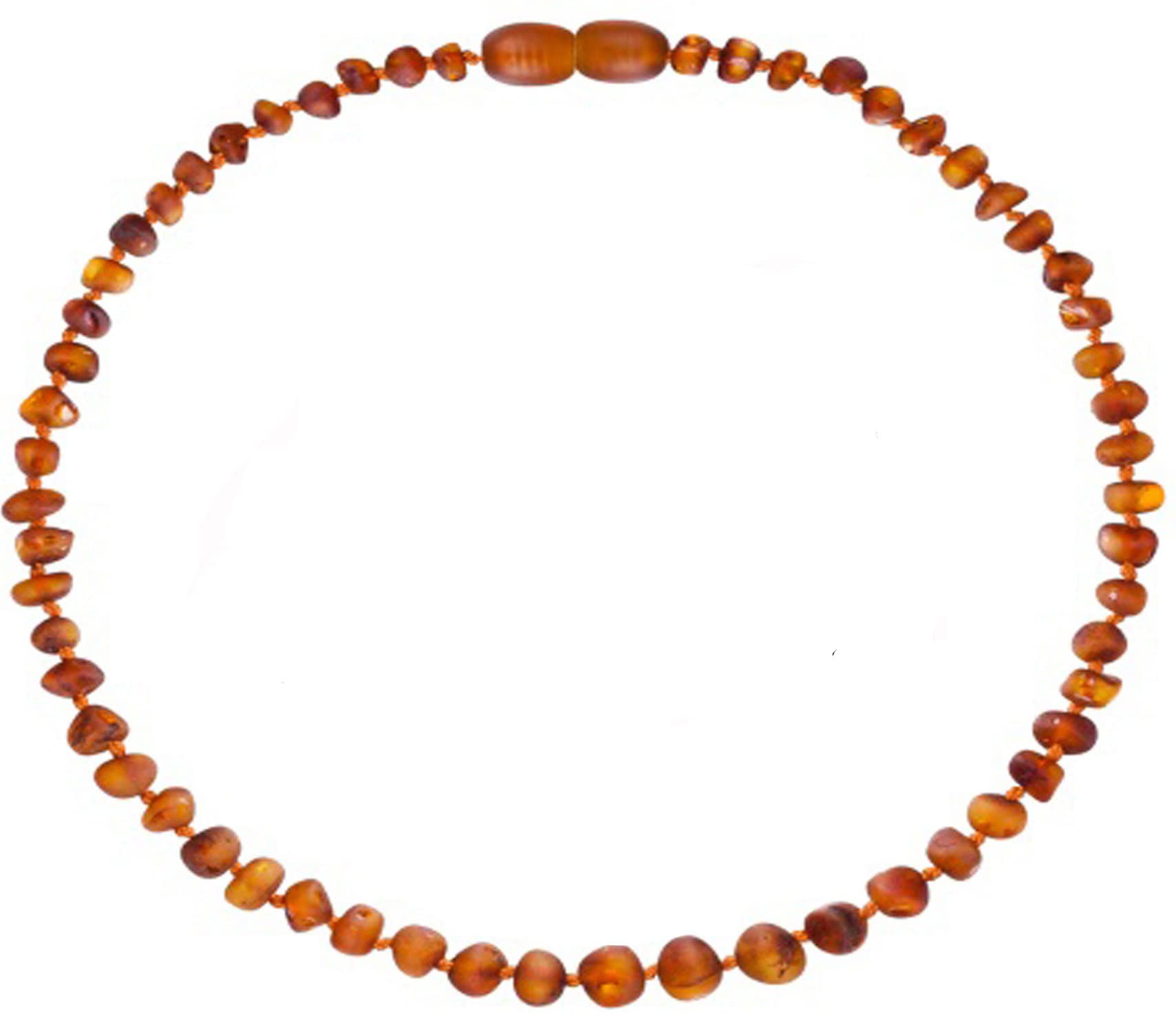 Amber TouchRAW Baltic Necklace -Natural from Baltic Region, Genuine (13in.)