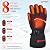 SAVIOR HEAT Heated Gloves, Unisex Rechargeable Battery Powered Electric Heating Glove for Winter Outdoor (Black S66B, X-Large)