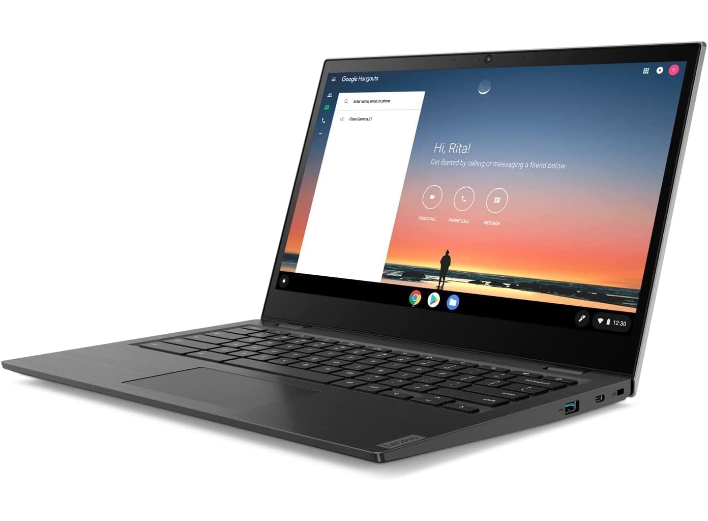 Lenovo 14e Chromebook Business Laptop da 14" (1536 x 864), AMD A4-9120CU, 4 GB di RAM, 32 GB eMMC, Tastiera QWERTY USA, Chrome OS (Ricondizionato)