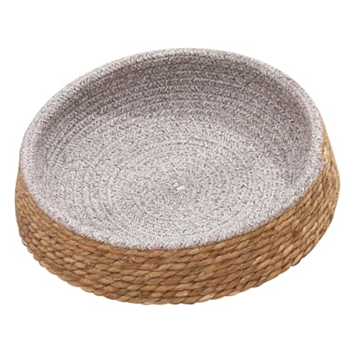 Supvox Rundes Haustierbett Aus Rattan Atmungsaktiv Verschleißfest Mit...