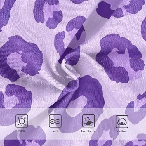 Fun Girls Underwear Toddlers 2t Cotton Panties for Girl Abstract Leopard Spots Purple Briefs Undies Kids3