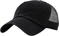Vista 90 de KBETHOS® Gorra de béisbol de algodón ajustable de algodón con corona baja clásica Pigmento rojo teñido