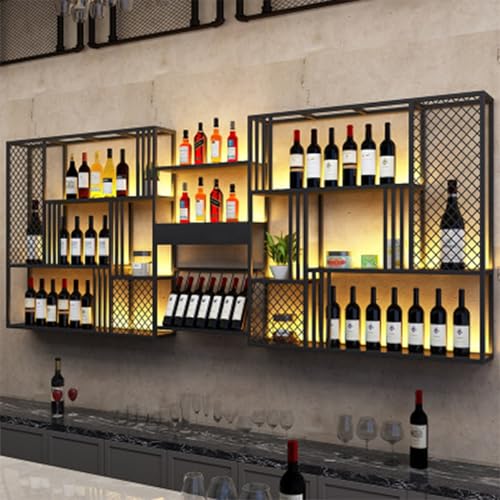 Soporte para botellas de vino negro 120x20x120 cm miniatura 5