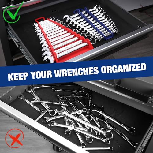 WORKPRO 4-Pack Magnetic Wrench Organizer
