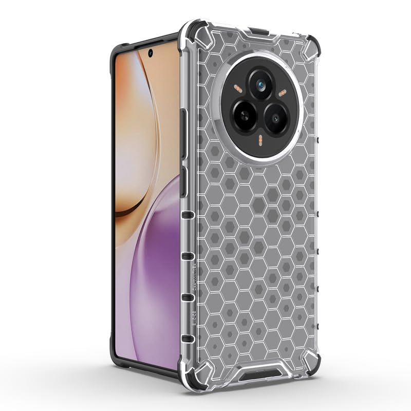 Image of Plastic Bumper Back Case Cover for Realme 14 Pro 5G (Transparent)
