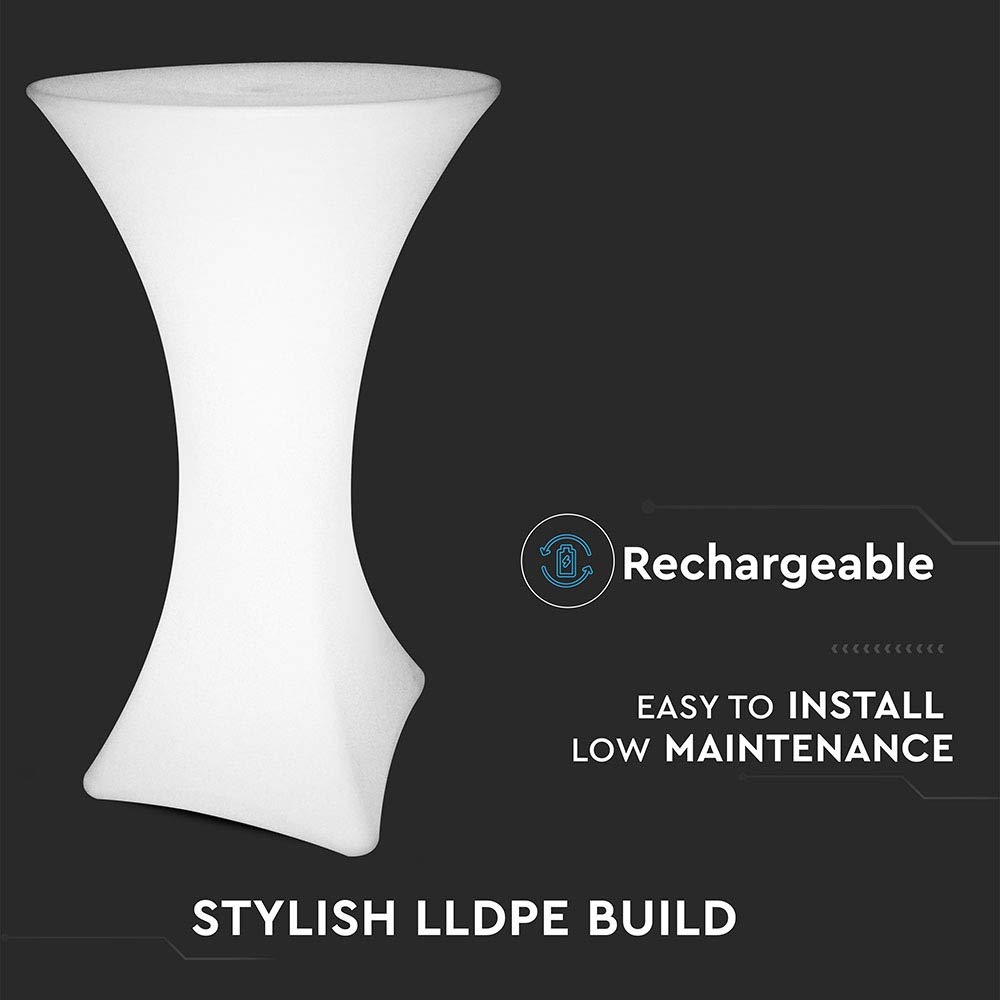 Lampada Led RGBW Luminosa Con Forma Di Uova Oval Ball Light Ricaricabile Telecomando Incluso Ip67 20x20x14cm Sku 40141 82948121