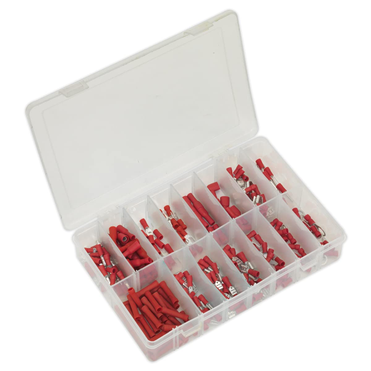 Sealey AB039RT Crimp Terminal Assortment 260pc Red