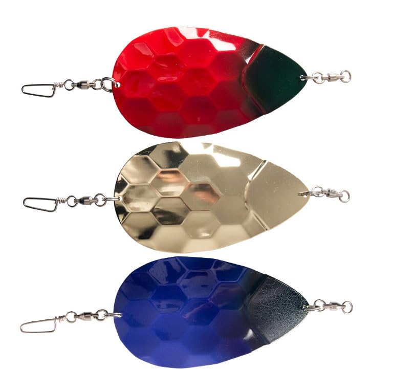 KTGCOZS Pack of 3 Trolling Fishing Diving Flash Board Salmon Fishing Tackle Flasher Bait Lure Flasher Swim Bait Fishing Lures