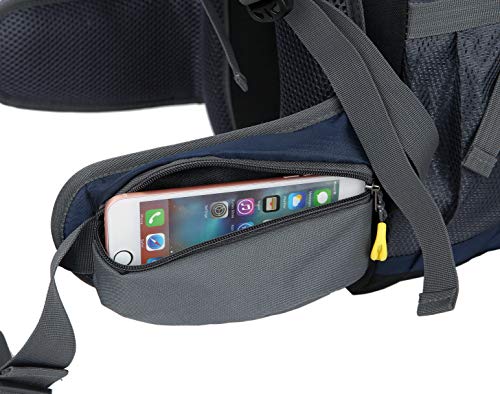 Esup Hiking Backpack, 50L Multipurpose Camping Backpack With Rain Cover 45L+5L (Black) #TOP6