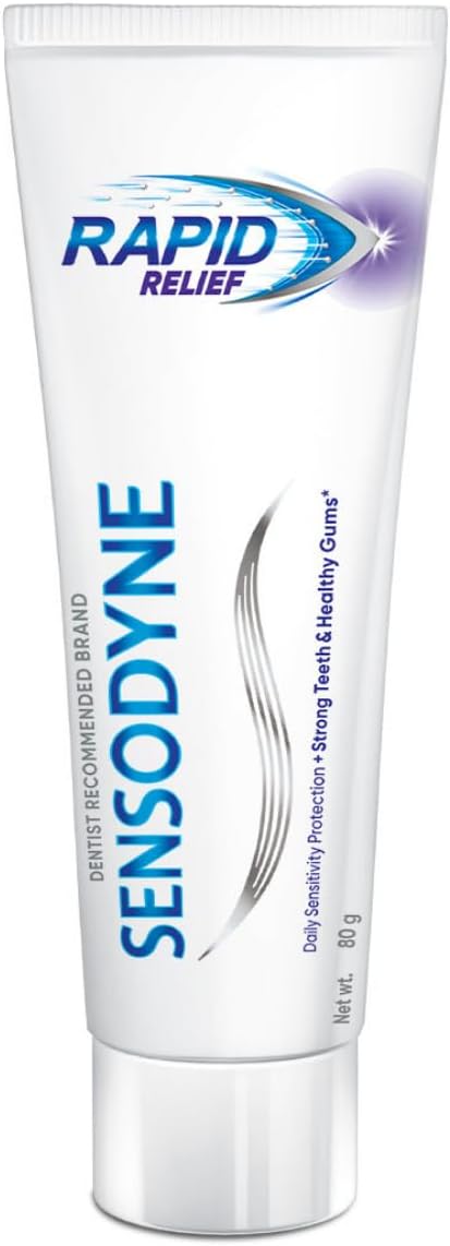 Toothpaste Rapid Relief | Fast Sensitivity Relief Tooth Paste Pack of 1 - 80gm | Fresh Taste | Dentist Recommended