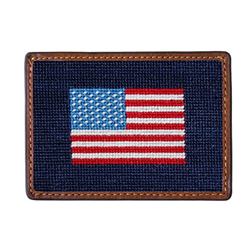 Smathers & Branson Men's Needlepoint Card Wallet