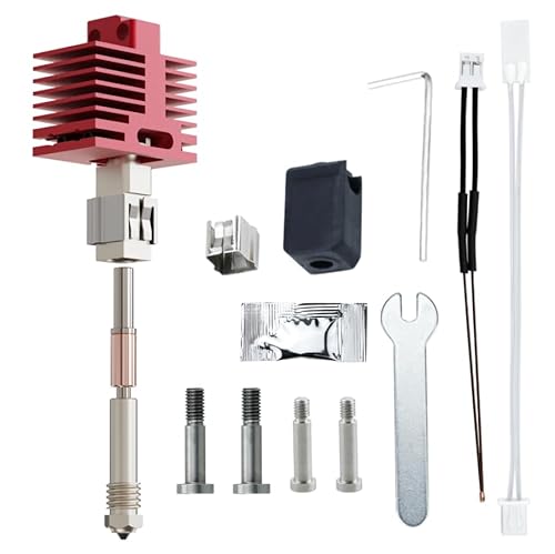 xirbbo Bambu Labs Hotend X1 Carbon Kit Hotend pour imprimante 3D TZ-4.0 avec buse en acier trempé amovible de 0,4 mm Hotend pour imprimante 3D Bambu Labs X1