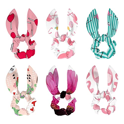 Chouchous en satin avec oreilles de lapin et nœud soyeux haut de gamme