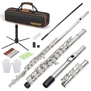 Beautiful Tone: Effortless to play, The flutes produces a bright, melodious tone. Its well-balanced weight makes it a familiar flute. Unlike reed instruments, flutes instruments offer superior articulation flexibility. High Quality Material: Premium ...