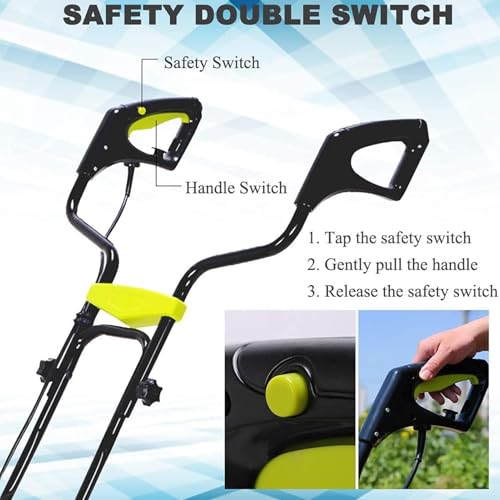 Rotavator électrique de jardin, motoculteur sans fil avec 2 batteries, cultive la terre jusqu'à 18 cm de profondeur et 36 cm de largeur, idéal pour le jardin, la ferme, le verger, le potager