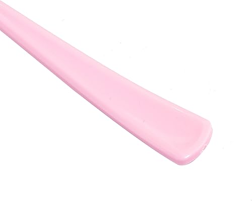 Miniatura 9 de WDF 160 cubiertos de plástico rosa  Los cubiertos rosas resistentes incluyen 80 tenedores rosas, 40 cucharas rosas, 40 cuchillos rosados, utensilios