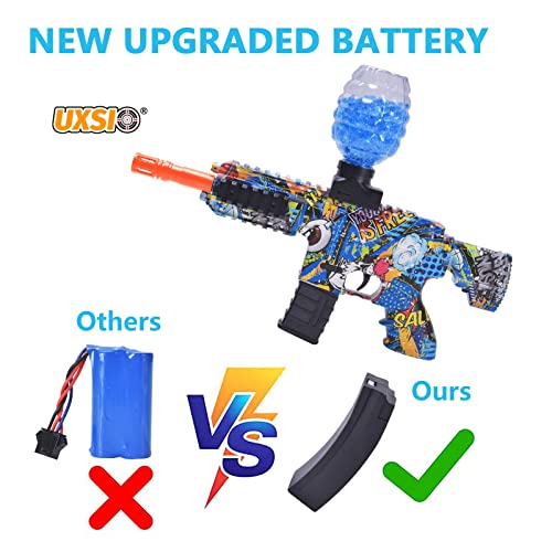 Uxsio Gel Splatter Water Balls Blaster, Automatic Splat Blasters Shooting Game, Kids Gift Ideas For 12 Years Old And Up #TOP1