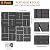 Goovilla Plastic Interlocking Deck Tiles, 9 Pack Outdoor Patio Flooring, 12"x12" Interlocking Decking Tile Outdoor All Weather Use, Waterproof Patio Pavers for Pool Balcony Backyard Porch, Dark Grey