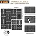 Goovilla Plastic Interlocking Deck Tiles, 9 Pack Outdoor Patio Flooring, 12