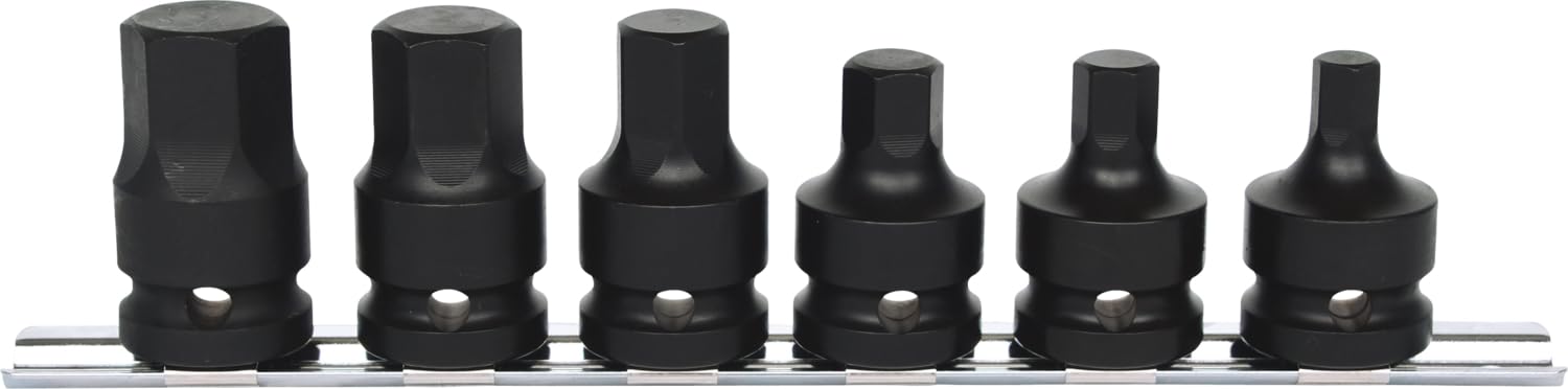 KS Tools 515.1102 1/2" Kraft-Bit-Stecknuss-Satz, kurz, 6-tlg.