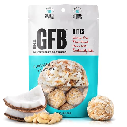 The GFB Coconut Cashew Protein Bites, Certified Gluten Free Snacks