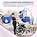 EZ Assisitve Comfort Fully Body Sling with Low Back,Patient Lift Sling for Toileting,Safety Working Load 500 lbs (Medium)