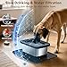 Twinsing 10L No Spill Dog Water Bowl, 2.6 Gal Stainless Steel No Splash Large Dog Water Bowl with Non-Slip Silicone Mat, Spill Proof Slow Drinking Pet Bowls for Messy Drinkers Indoor/Outdoor Use Black