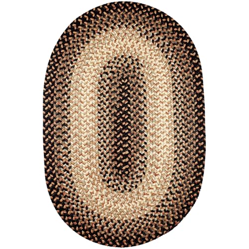 Rhody-Rug-Easy-Living-EL83-Charcoal-2-x-3-Oval-Braided-Area-Rug-Home-Decor-Floor-Mat-or-Bedroom-Rug-Easy-Care-Ideal-for-High-Traffic-Areas-in-Hallway-and-Living-Room-Made-in-USA Rhody Rug Easy Living EL83 Charcoal 2 x 3 Oval Braided Area Rug Home Decor Floor Mat or Bedroom Rug Easy Care Ideal for High Traffic Areas in Hallway and Living Room Made in USA