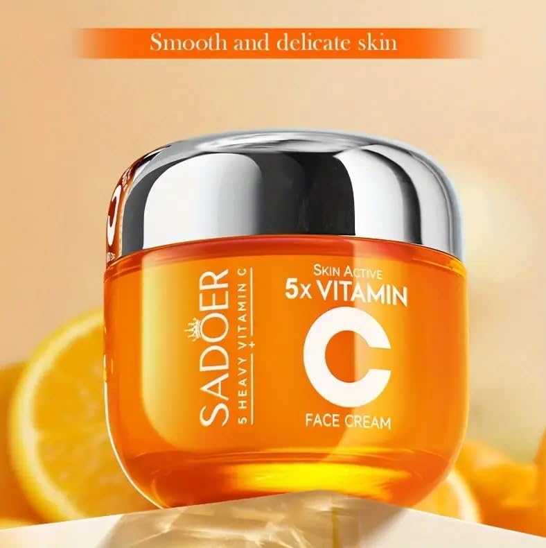 Vitamin C Face Cream, Moisturizing and Brightening, All Skin Types, 5x Concentrated - Image 7