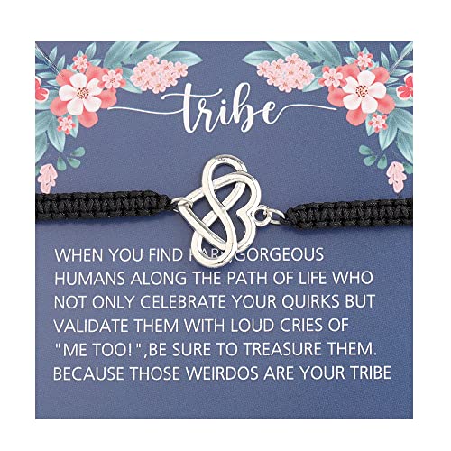 KUIYAI Tribe Bracelet Knot Charm Jewelry Colleague & Friends Gift Message Card & Graduation Gift - Main Image