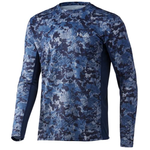 Image of HUK Men's Icon X Long Sleeve Shirt, Performance Fishing Shirt