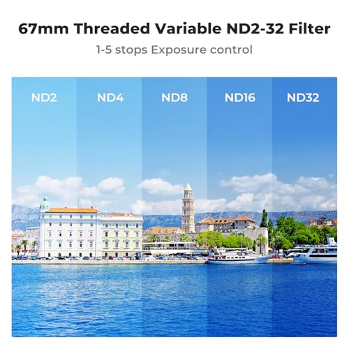 Image of K&F Concept 6.7 inch Magnetic Lens Filter Mount Adapter with 67mm Variable ND2-32 Filter Compatible with iPhone, Compatible with 16 /15 /14 /13 /12 Pro Max, 16 /15 /14 Plus