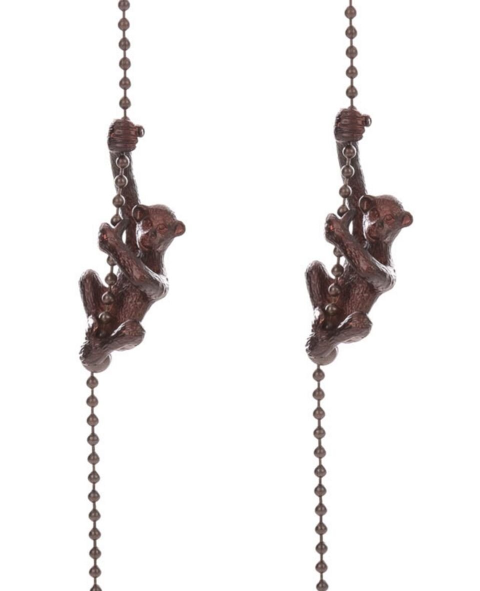 Pair of Oil Rubbed Bronze Monkey Fan Pulls