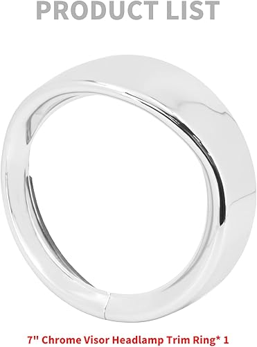 Miniatura 6 de Anillo de visera para faros delanteros de motocicleta de 7 pulgadas, ajuste para Harley Touring Road King Street Glide Electra Glide Tri Glide 2014