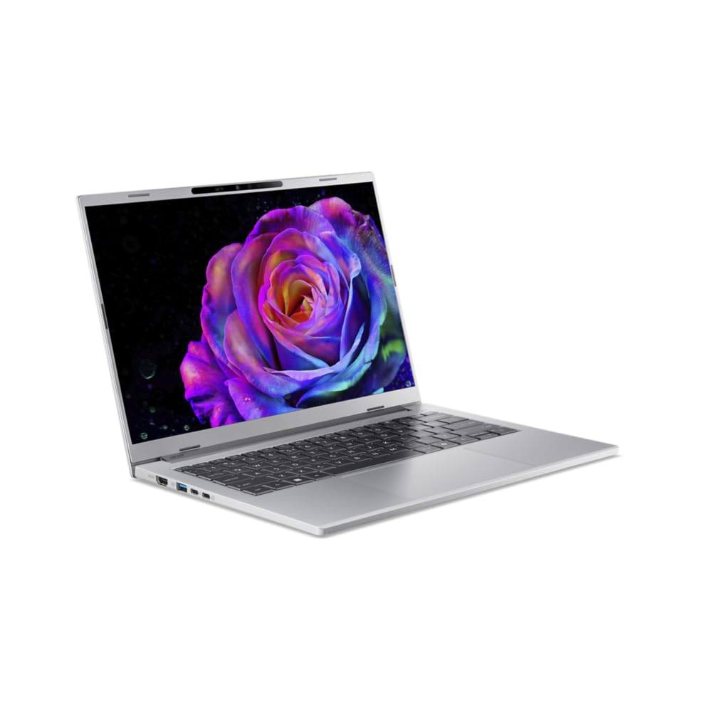 Acer Aspire 14 AI Copilot+ PC A14-61M, Ordenador Portátil 14" WUXGA OLED (AMD Ryzen AI 5 330, 16 GB RAM, 512 GB SSD, AMD Radeon Graphics, Windows 11 Home), Color Plata, Teclado QWERTY Español