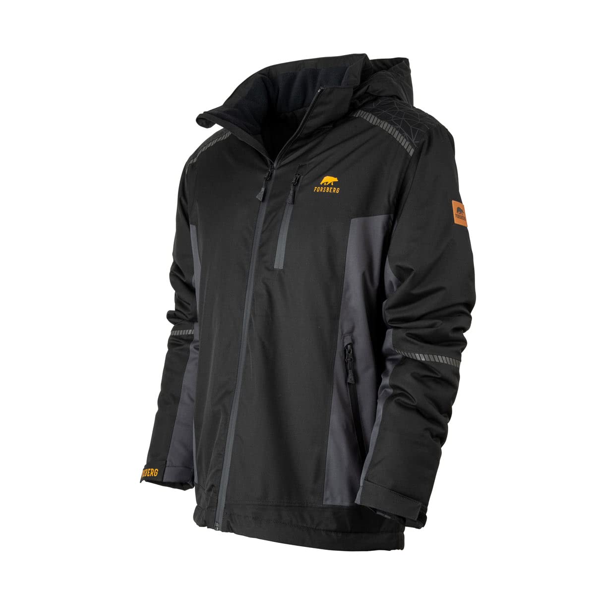 FORSBERG Kamrat wasserdichte Jacke Winterjacke Funktionsjacke Outdoorjacke Freizeitjacke warm winddicht atmungsaktiv mit abnehmbarer Kapuze