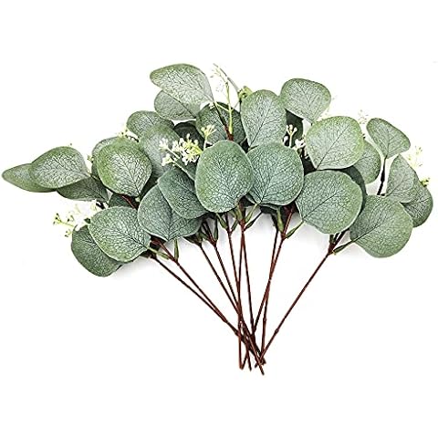 12 Pcs Decorative Eucalyptus Artificial Flowers Cover