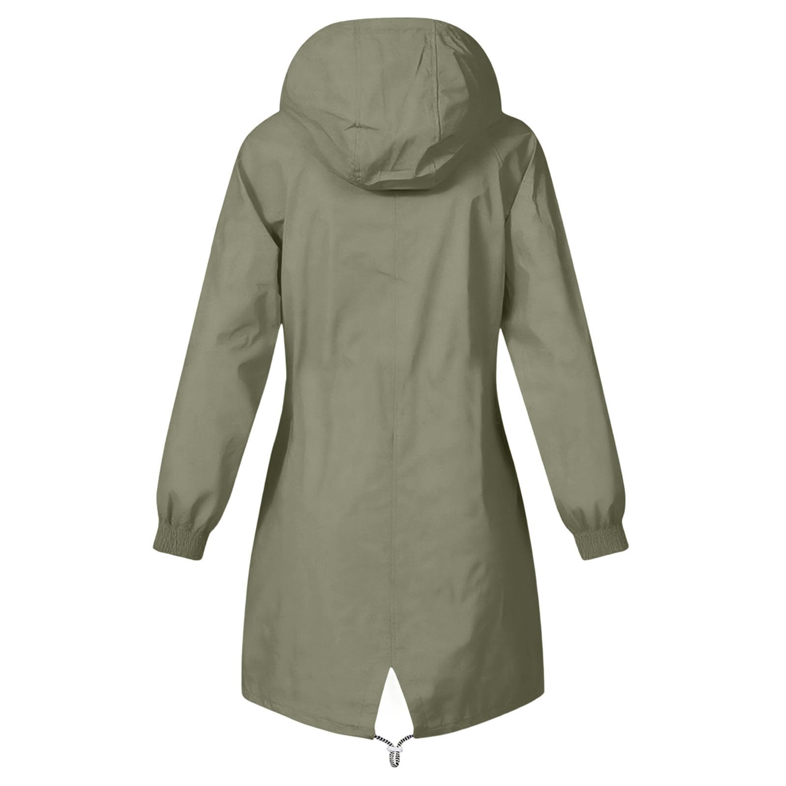 Regenjacke Damen Wasserdicht Atmungsaktiv Softshelljacke Lang Übergangsjacke Einfarbige Outdoor Regenmantel mit Kapuze Funktionsjacke Leichte Gefüttert Windbreaker Große Größen Regenparka S-5XL