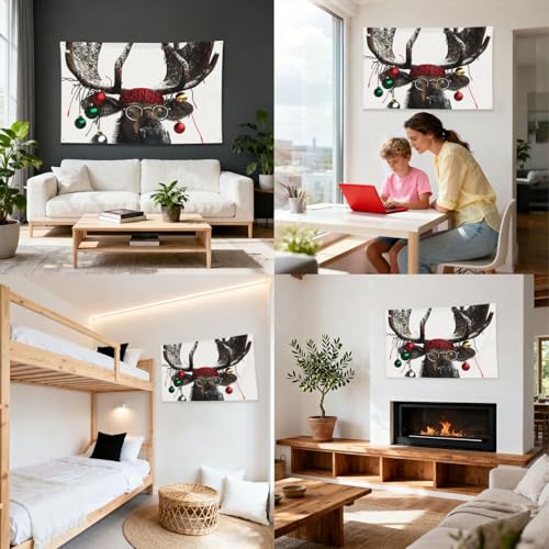 Bannière élan amusante pour dortoir et déco de fête extérieure - 8