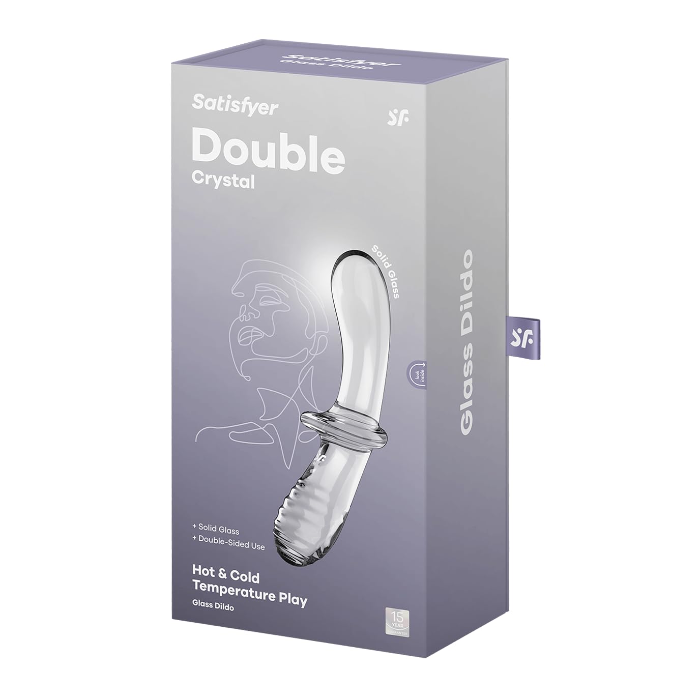 Double Gode En Verre Mirage - Réaliste, Ventouse, Neuf - LOVE AND VIBES