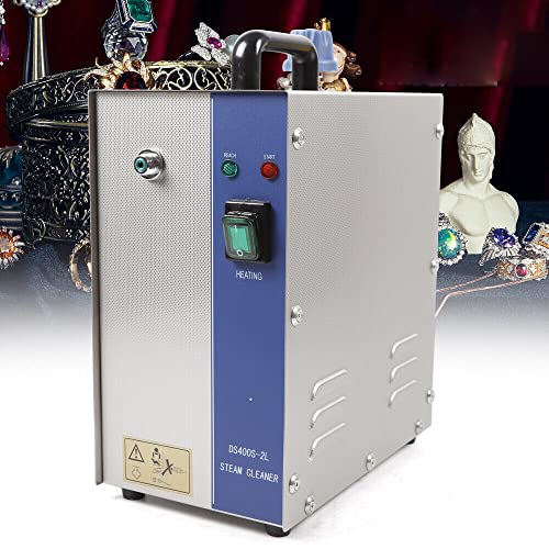 Jewelry Steam Cleaner, Professional Steam Jewelry Cleaner with Foot Switches 2L 1300W Gold & Silver Jewelry Steamer Machine - Thumbnail 7